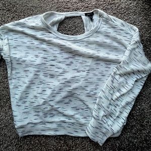 Open back Knit long sleeve top